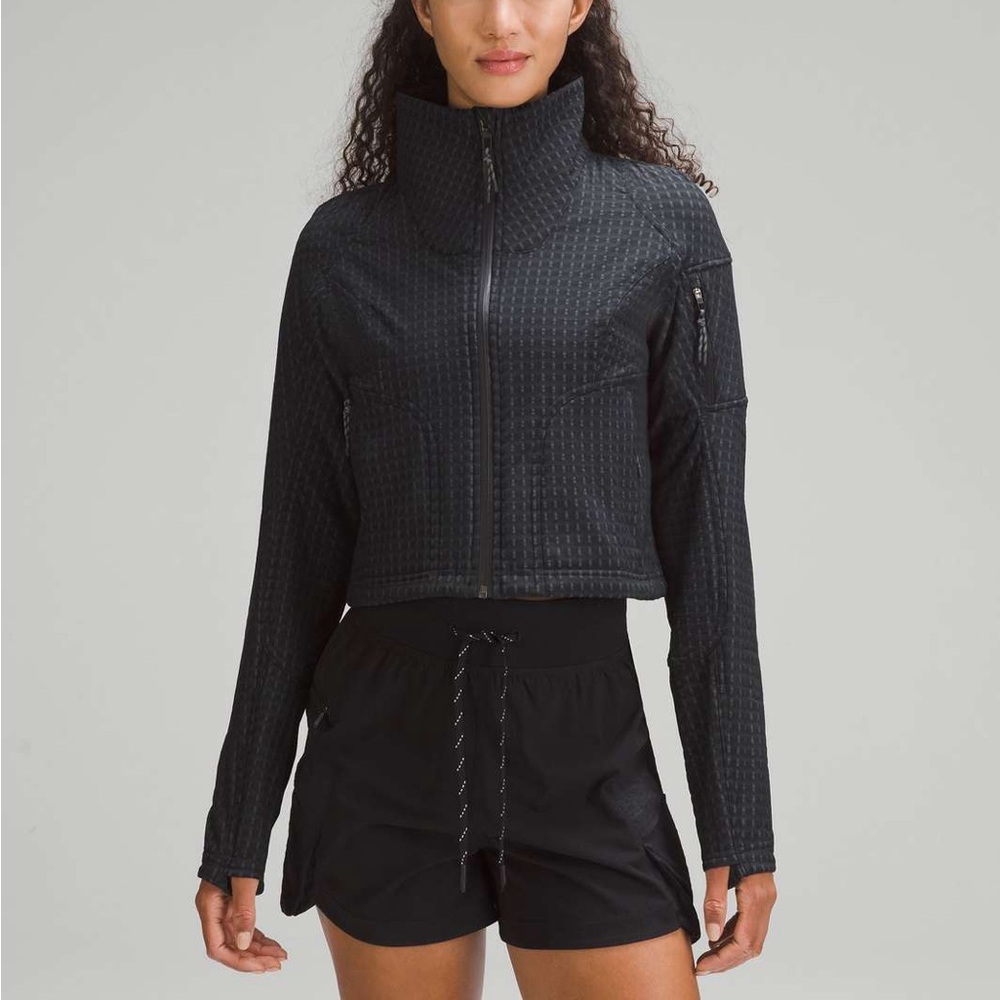 NWOT Lululemon Water-repellent grid fleece hiking jacket - Size 6